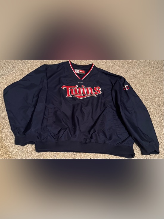 Other - Vintage Nike MLB Minnesota Twins Jacket Center Swoosh Pullover Windbreaker